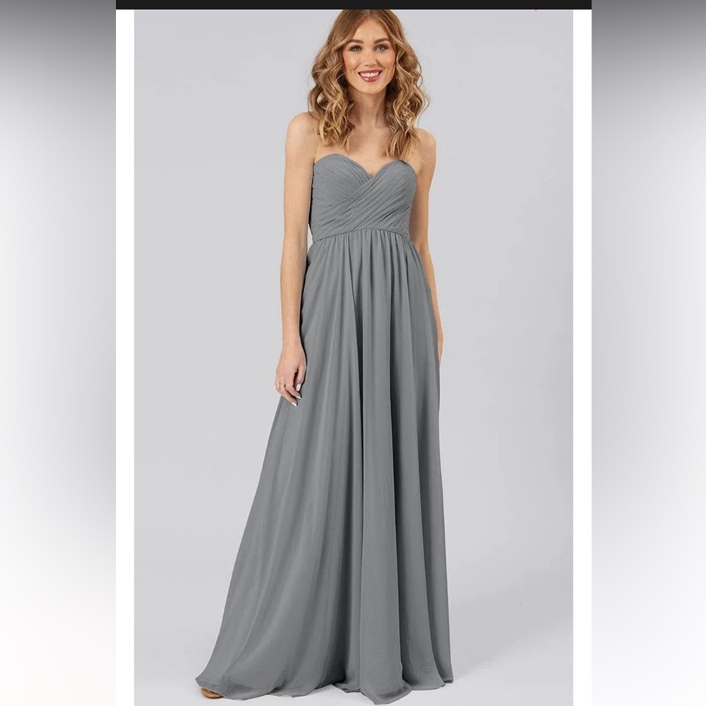 Size 12 Kennedy Blue Bridesmaid dress in color Dove